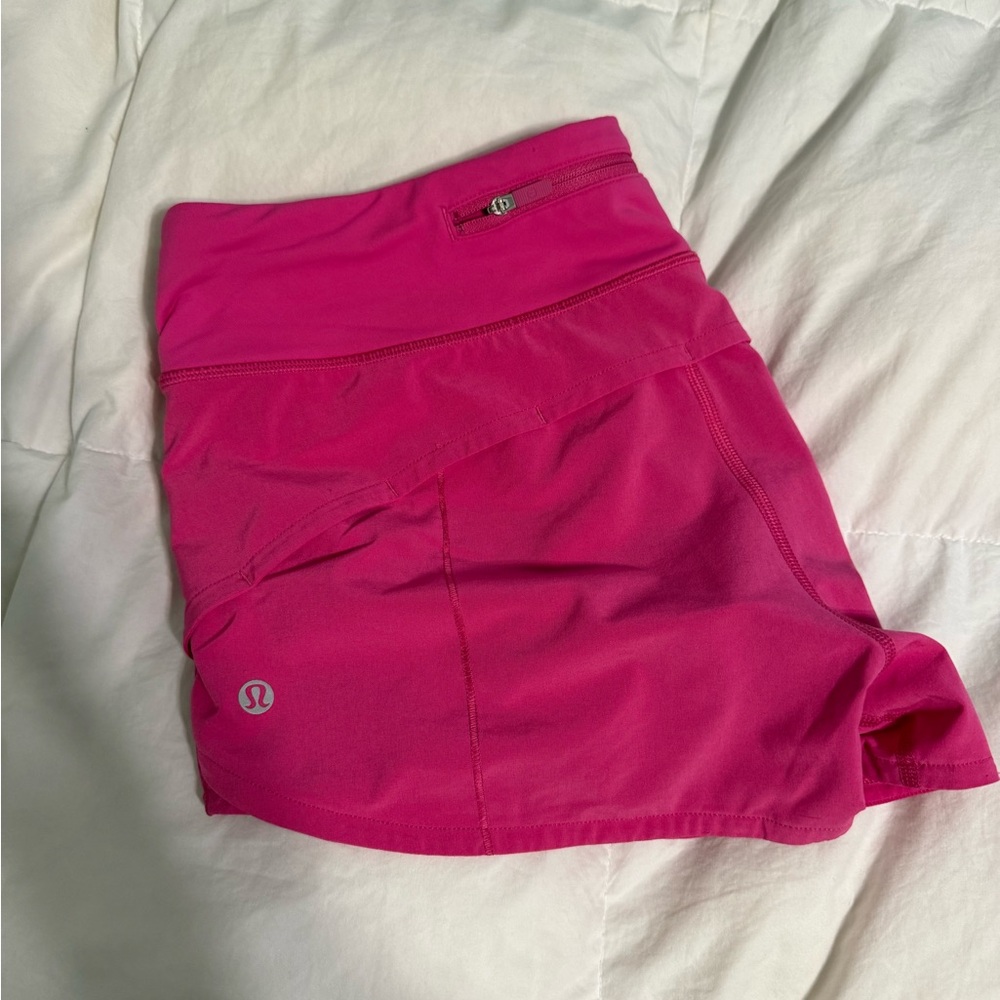 Lululemon Sonic Pink Speed Up Shorts